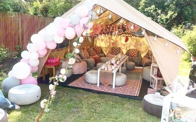 Baby Shower in our Safari Tent
