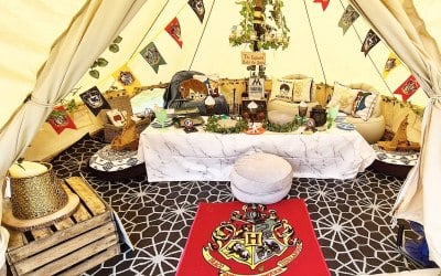 Wizard Themed Luxury Picnic set up 