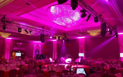 This is a typical event for us the Hilton Park Lane Ballroom