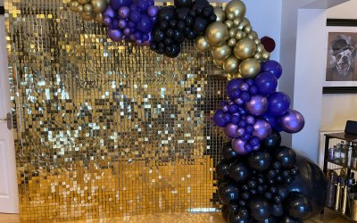 Sequin gold wall