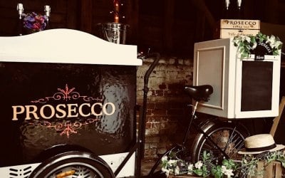Prosecco tricycle bars 