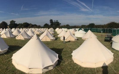 Our Bell Tents are perfect for small to large scale events.
