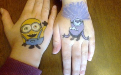 Minions hand painting
