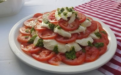 tomato and mozzarella