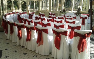We have linen and Spandex chair covers available for hire