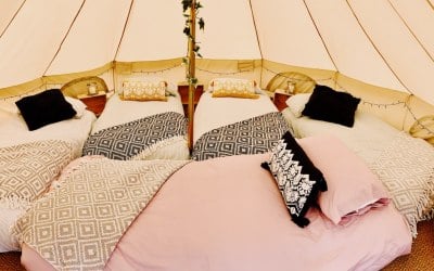 Sleepover glamping party