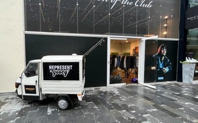 Luxury brand pop-up shop