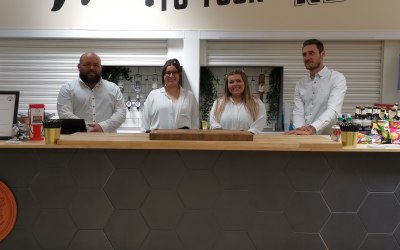 Some of our friendly professional fully licenced bar staff at a recent charity event