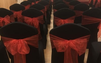 Chair Covers with Sashes 
