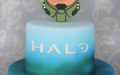 Halo Master Chief Cake