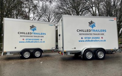Fridge and freezer trailer supplied for festival event