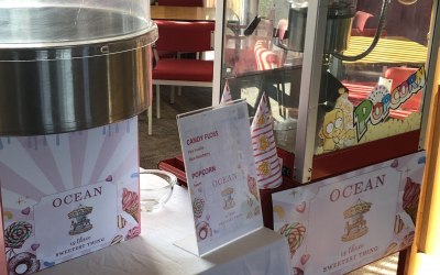 Personalised candy floss and popcorn machine 