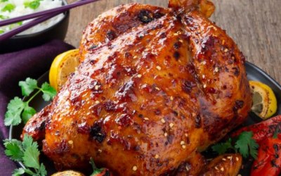 Our roast Chicken is prepared whole, with a special marinade left on over a few hours to help the flavours soak in. Then roasted to perfection.