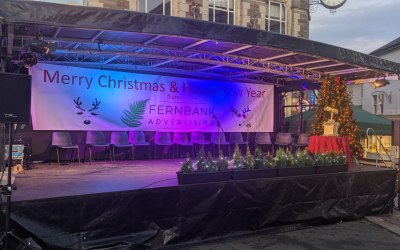 Christmas Lights Switch on Stage Hire