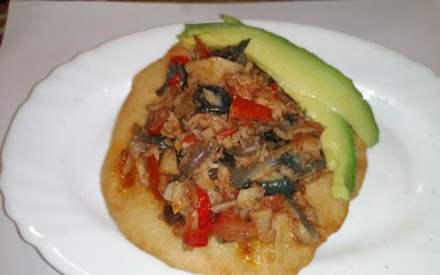 Saltfish with Bakes and Avacado