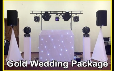 Gold Wedding Disco Package