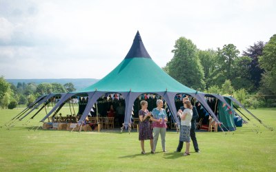 Giant bell tent marquee