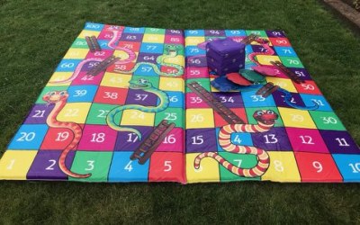 giant snakes and ladders