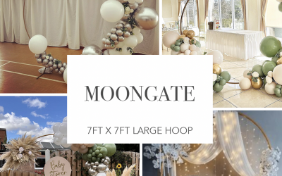 moongate - decorative balloon and flower arch
