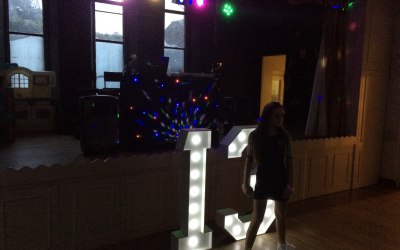 Giant LED 13th Birthday Numbers For Hire Sound Of Music Mobile Disco www.soundofmusicmobiledisco.com
