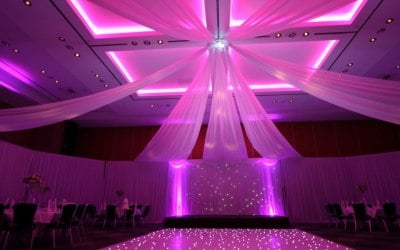 ceiling swags and draping 
