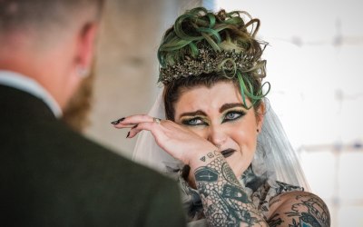 A unique Halloween wedding at The West Mill, Derby