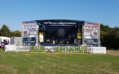 Full branded stage for summer events