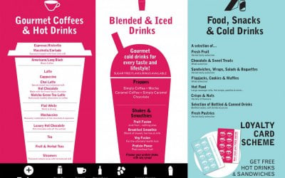 Our extensive hot and cold beverage menu