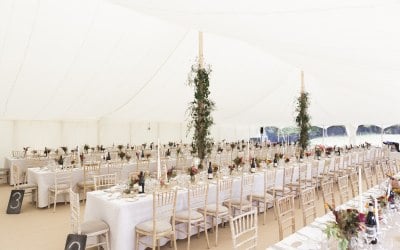 Traditional Petal pole marquee