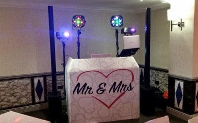 Slightly Larger Wedding Setup With Twin Speakers.