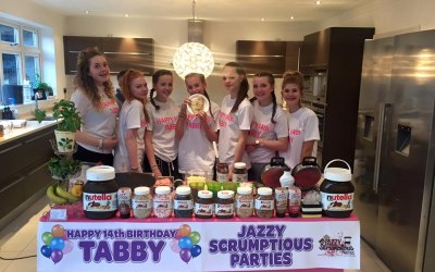 Jazzy Scrumptious Parties Mobile Creperie for a teenage birthday party