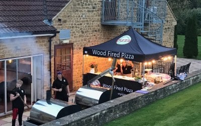 Pop up catering two ovens capacity ethic street pizza 