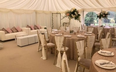 Country Themed Wedding Marquee