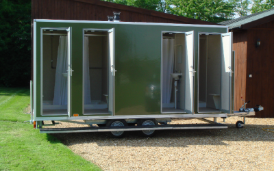Mobile Shower Unit and Trailer for hire