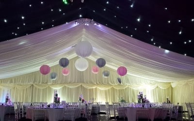 Marquee wedding for 200 guests