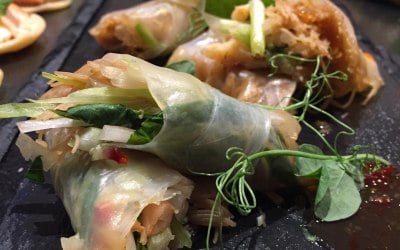 Vietnamese Spring Roll Canapes