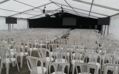 Corporate event marquee Cheshire