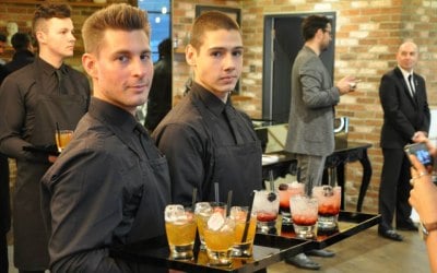 Waiters at a VIP Party