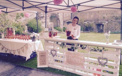 A pimms bar hired for a wedding summer 2016