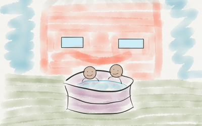 Hot tub = happy house