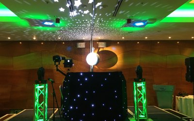 Some of our lighting at a Corporate event