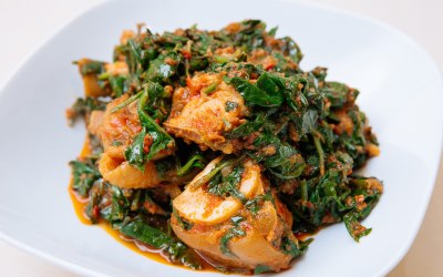 Efo Riro with Assorted Meat