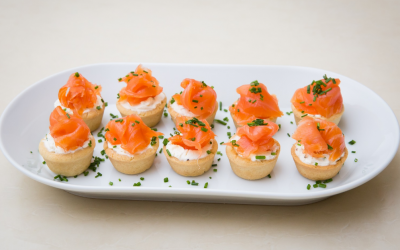 Canapes- Smoked Salmon cups
