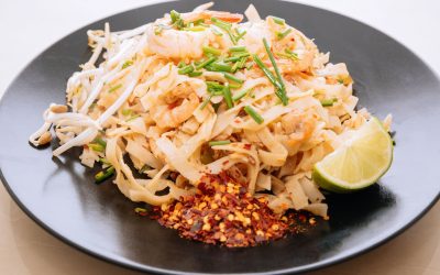 Pad Thai Noodles with Prawns