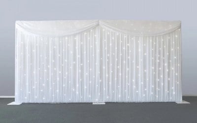 White Starlit backdrop for hire