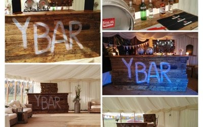 Our pop up Recycled Pallet Bar is perfect for indoor events, marquees, Tipi's, Community Hall or unlicensed premises 