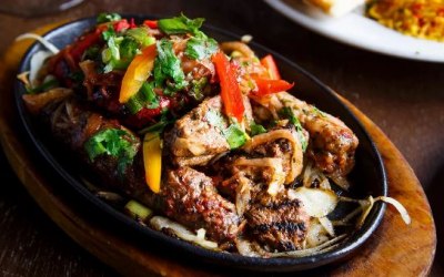 Mixed Grill served sizzling.