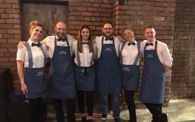 6 of our best staff running a bar service in Manchester