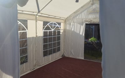 Marquee with flooring