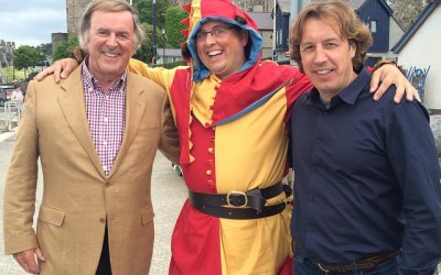 The Conwy Jester with Sir Terry Wogan and Mason McQueen BBC TV Great Food Trip
